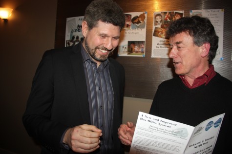 Jack and TNW founder and former executive director Ted Price discuss the theatre's upcoming season of plays (and additions to ticket purchasing options) during a season launch event on Saturday.