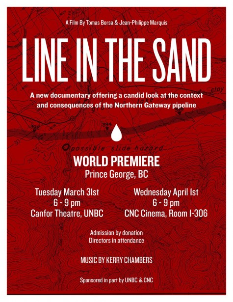 Announcement of Premier Screening Line in the Sand a film about the Enbridge Pipeline